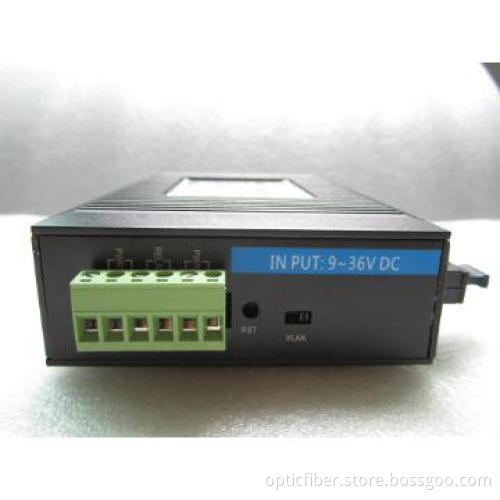 10/100/1000 Industrial Ethernet Switch 2fiber Port +4RJ45 Port duplex